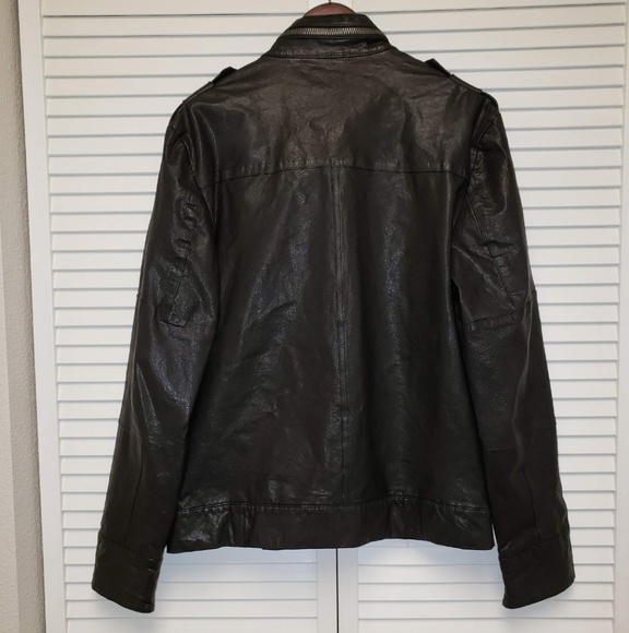 SOLD Mens JOES JEANS Genuine Leather Jacket.Blk.XL - Picture 2 of 7